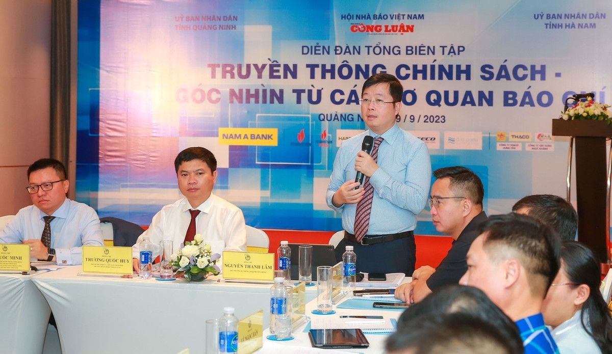 Diễn đàn Tổng Biên tập: Bắt tay thực hiện hiệu quả truyền thông chính sách - Hình 4 Dien dan Tong Bien tap: Bat tay thuc hien hieu qua truyen thong chinh sach-Hinh-4