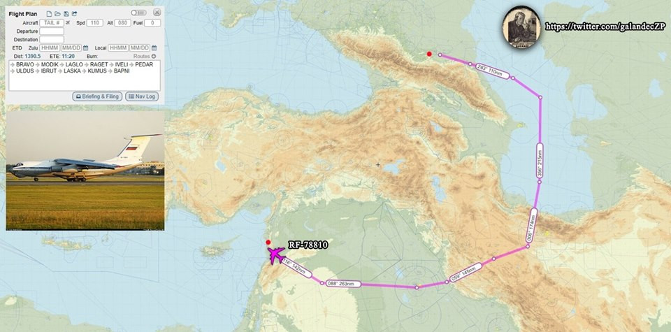 Do đó phương án nhanh nhất có thể vận chuyển S-300 đến Syria, trang bị và triển khai các tổ hợp tên lửa này tại đây trong vòng hai tuần thì chỉ có thể bằng đường không. Tuy nhiên, chỉ IL-76 không thì không đủ để làm điều này mà cần có thêm sự trợ giúp của máy bay vận tải chiến lượ An-124 Ruslan – loại máy bay vận tải lớn thứ 2 trên thế giới. Nguồn ảnh: GalandecZP.