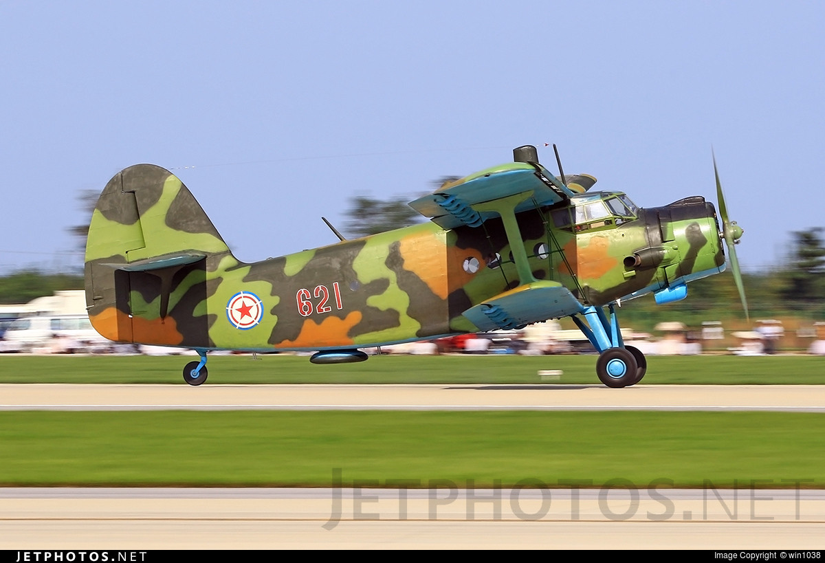 Hiện tại số lượng máy bay An-2 hoặc biến thể Y-5 (do Trung Quốc chế tạo) còn trong biên chế Không quân Triều Tiên có thể hơn con số 20 chiếc, và nhiều khả năng nước này đang cố gắng sửa chữa số An-2 đã hết niên hạn để đưa vào lại trang bị. Nguồn ảnh: jetphotos.net