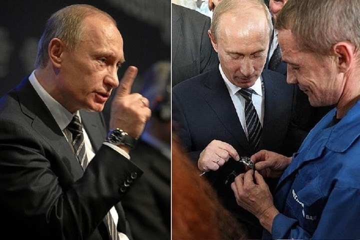 Đam mê đồng hồ đeo tay. Phương Tây đồn đoán Putin có một bộ sưu tập đồng hồ “xịn”. Chiếc đồng hồ mà họ quan sát được trên tay của Tổng thống Putin cũng được coi là loại đắt tiền.