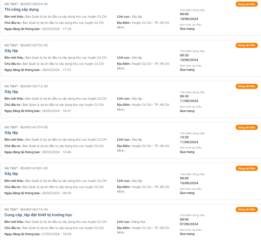 TPHCM: Hàng trăm gói thầu tại Củ Chi đang chờ kết quả - Hình 4 TPHCM: Hang tram goi thau tai Cu Chi dang cho ket qua-Hinh-4