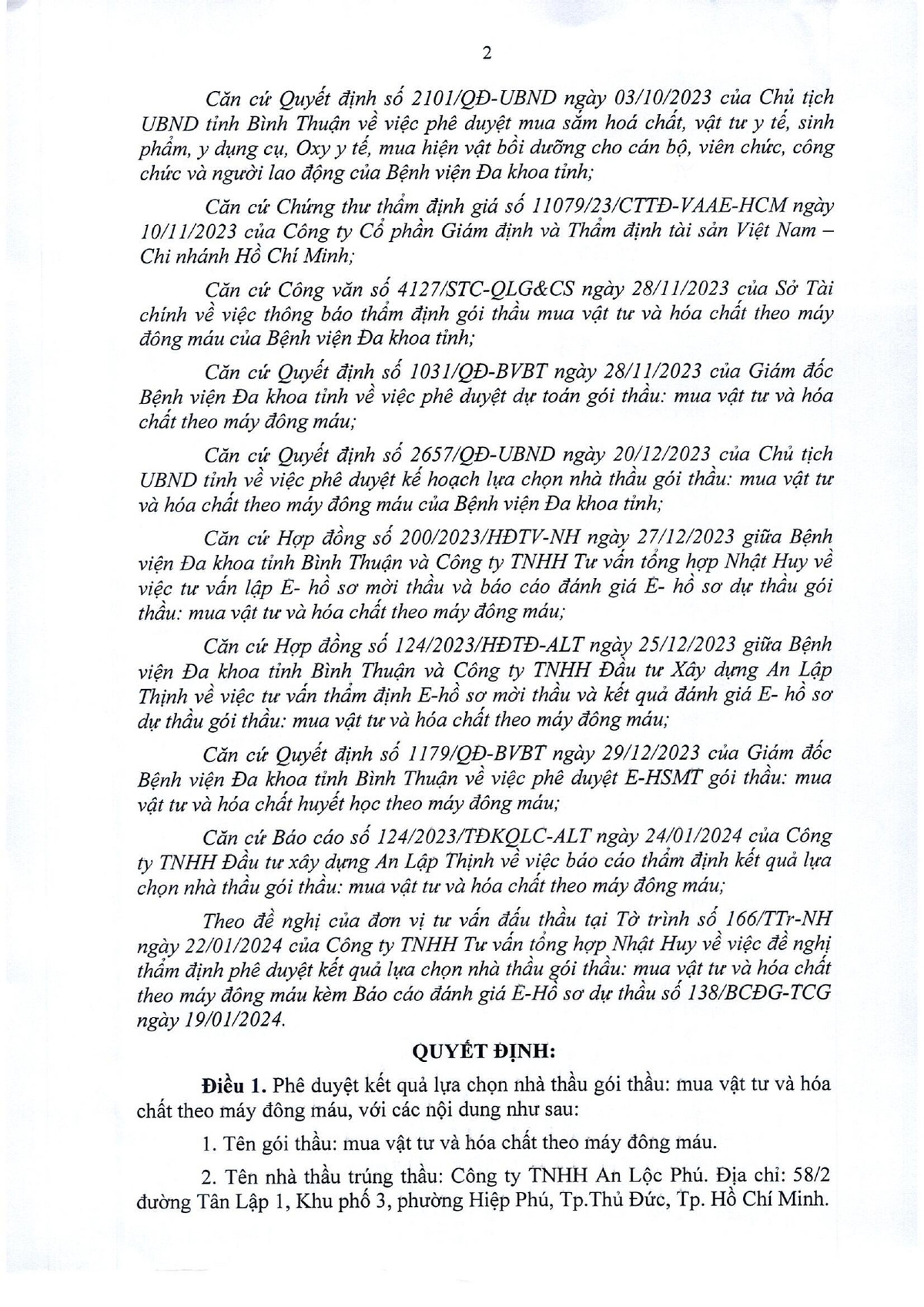 Năng lực An Lộc Phú trúng 4 gói thầu tại BVĐK tỉnh Bình Thuận - Hình 9 Nang luc An Loc Phu trung 4 goi thau tai BVDK tinh Binh Thuan-Hinh-9