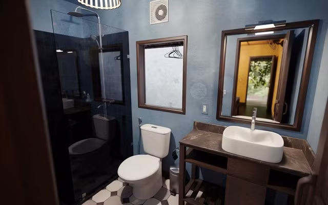 Không gian phòng tắm hiện đại. Nguồn ảnh: Facebook