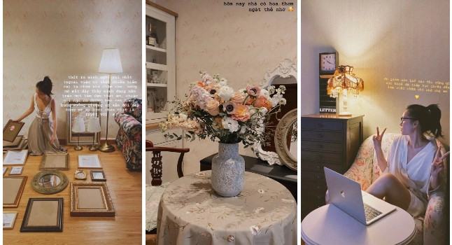 Góc nào trong căn nhà của Hà Trúc cũng gọn gàng và nên thơ.