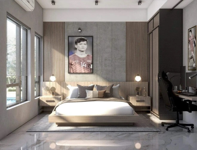 Phòng riêng của Hoàng Đức tràn ngập ánh nắng. Ảnh chụp màn hình