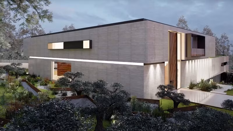 Ngoài ra, trong nhà còn có một phòng chiếu phim, một phòng tập thể dục và sân tennis. Ảnh: Gqindia