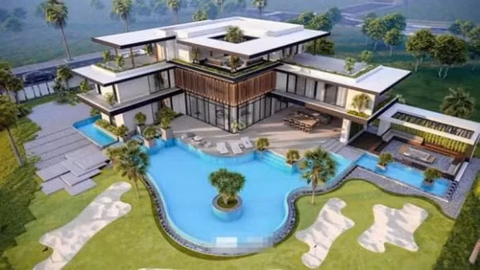 Trước đây, Sam từng hé lộ bản phác thảo căn biệt thự đang trong quá trình hoàn thiện khiến dân tình trầm trồ. Ảnh: FBNV