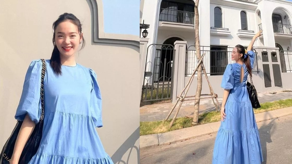 Khi đang mang thai nhóc tỳ đầu lòng, vợ chồng Minh Hằng tậu thêm biệt thự mới khiến mọi người trầm trồ. Ảnh: FBNV