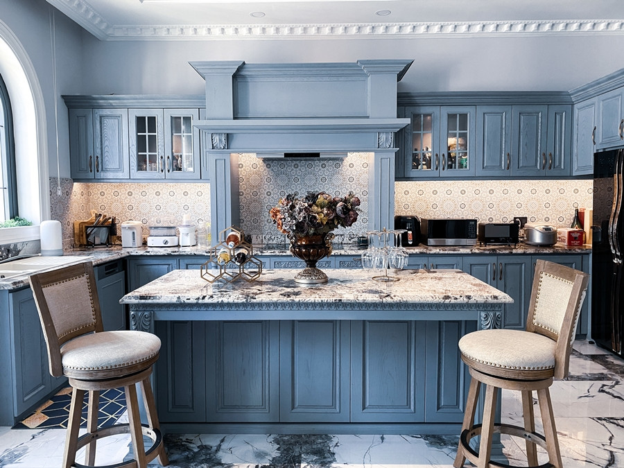 Căn bếp được bà xã Đăng Khôi đặc biệt quan tâm. Ảnh: FBNV