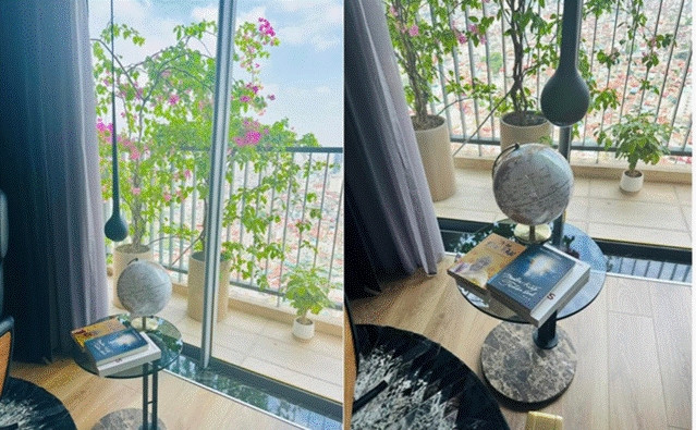 Góc ban công ngập tràn cây xanh. Ảnh: FB Trung Thanh Vo