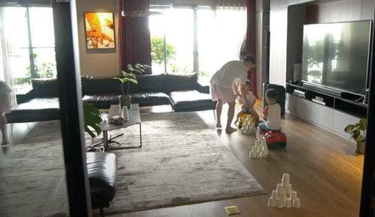 Nhiều người đánh giá căn hộ của MC Thành Trung có thiết kế hiện đại, không gian sống rộng rãi. Ảnh: Viettel Media