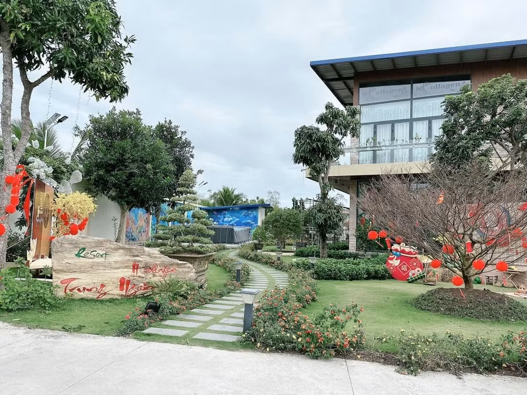 Khu resort nằm khá gần trung tâm TP.Cần Thơ, có sân vườn rộng rãi. Nguồn ảnh: FBNV