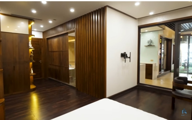 Từ phòng ngủ master có thể phóng tầm mắt ra xa, ngắm cảnh. Ảnh: chụp màn hình