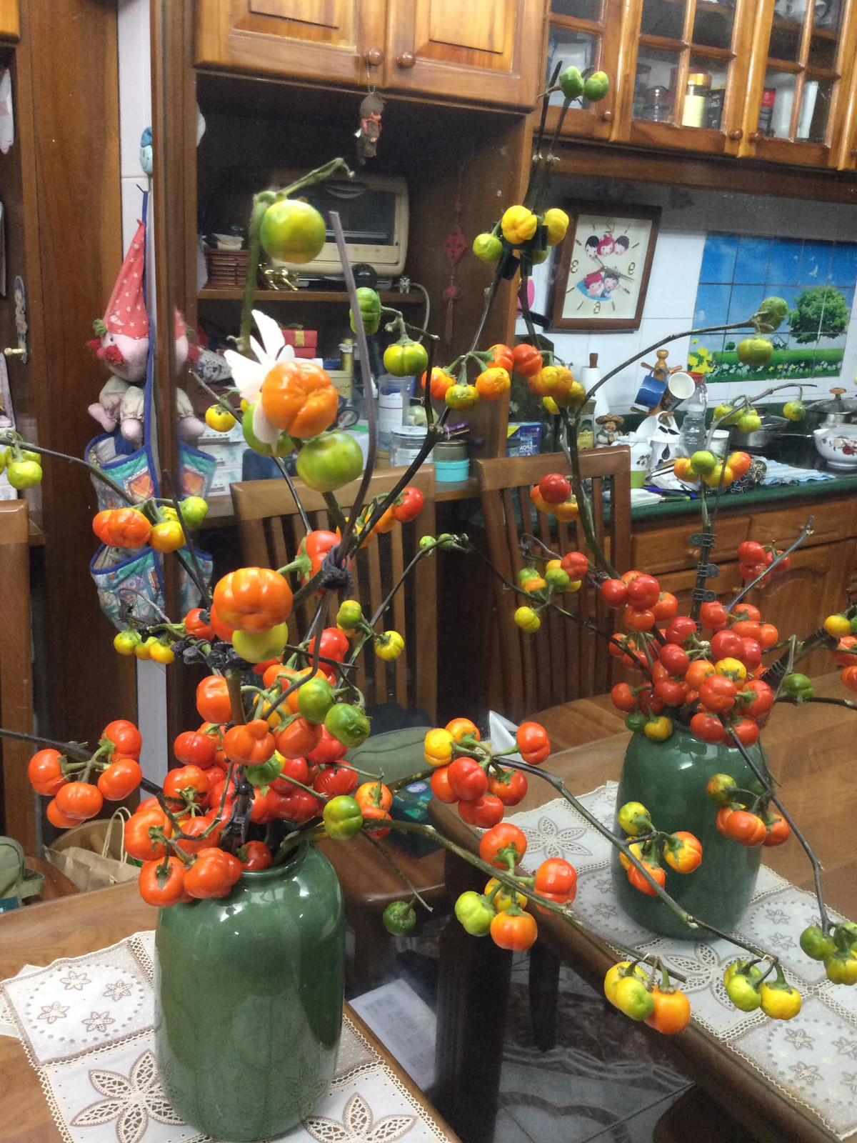 Những cành cà chua bi đầy màu sắc được danh hài Minh Vượng chia sẻ khiến đồng nghiệp, bạn bè và khán giả thích thú. Ảnh: FB Nguyễn Minh Vượng