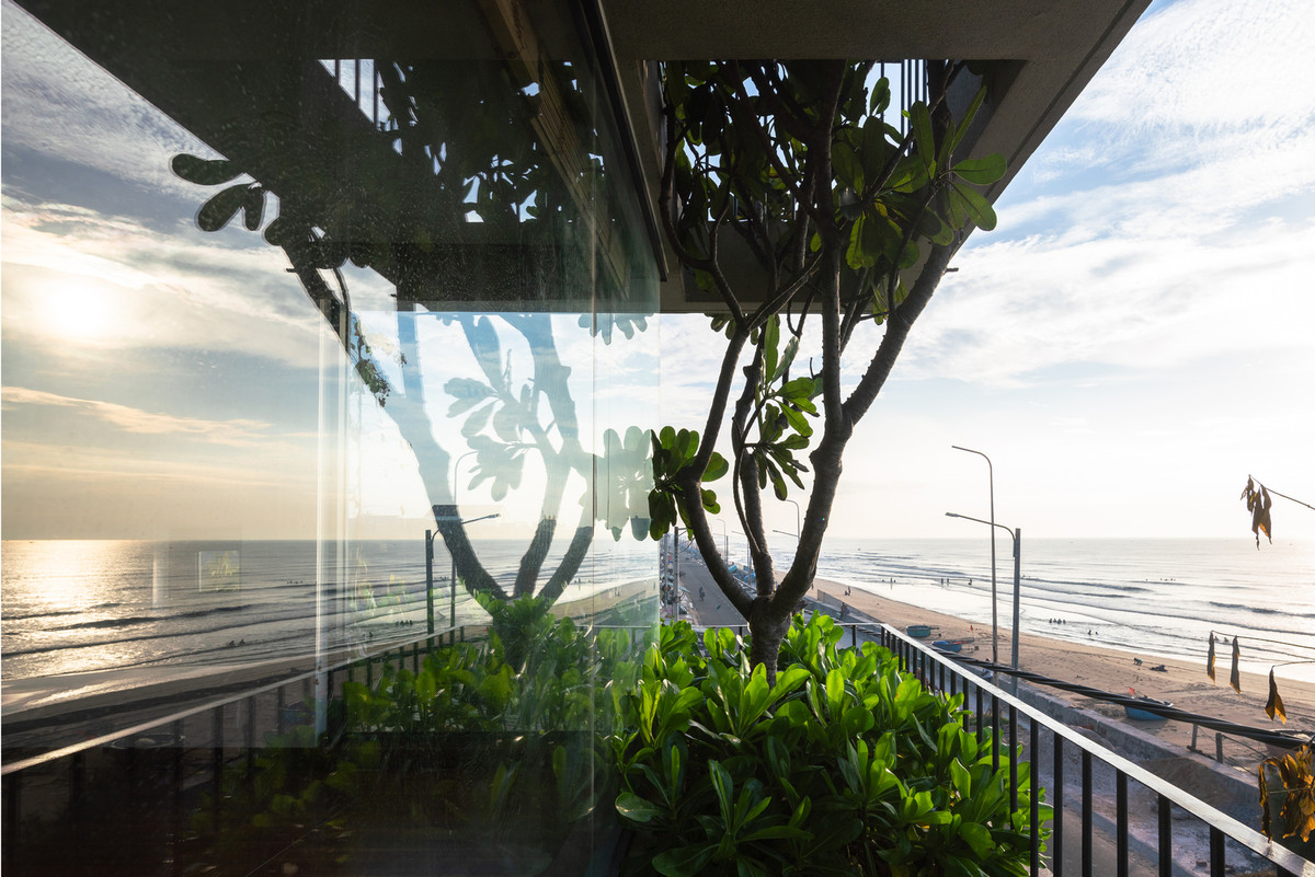 Cách thiết kế mang đến tầm nhìn ra biển tuyệt đẹp. Ảnh: Trieu Chien