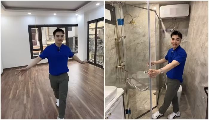 Tầng 3,4 và 5 bao gồm một mặt sàn phòng ngủ và nhà vệ sinh.