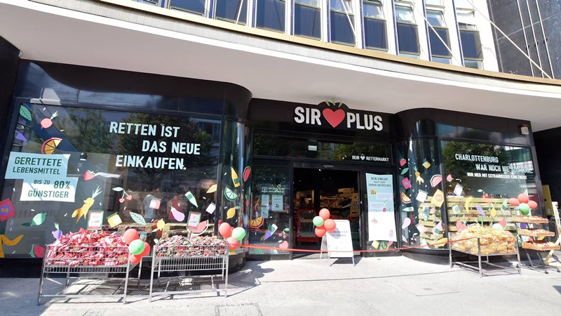 Tính đến năm 2021, Sirplus đã có 5 cửa hàng tại thủ đô Berlin của Đức. Ảnh: Sirplus