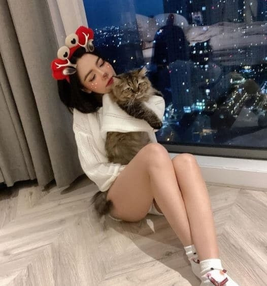 Cửa sổ lớn có view thành phố là chi tiết đắt giá của căn hộ.