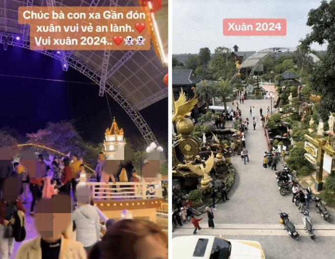 Dịp Tết 2024 vừa qua, khuôn viên dinh thự là địa điểm du xuân của người dân huyện Tứ Kỳ. Ảnh: Facebook