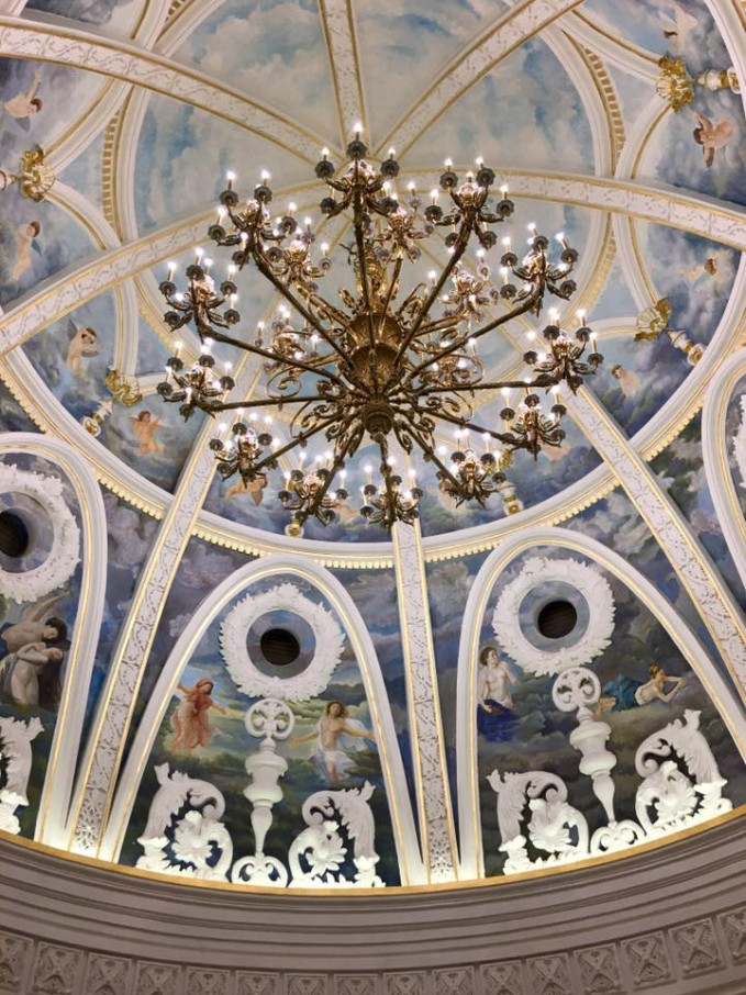 Mái vòm mang đậm phong cách Châu Âu cổ điển. Ảnh: Facebook