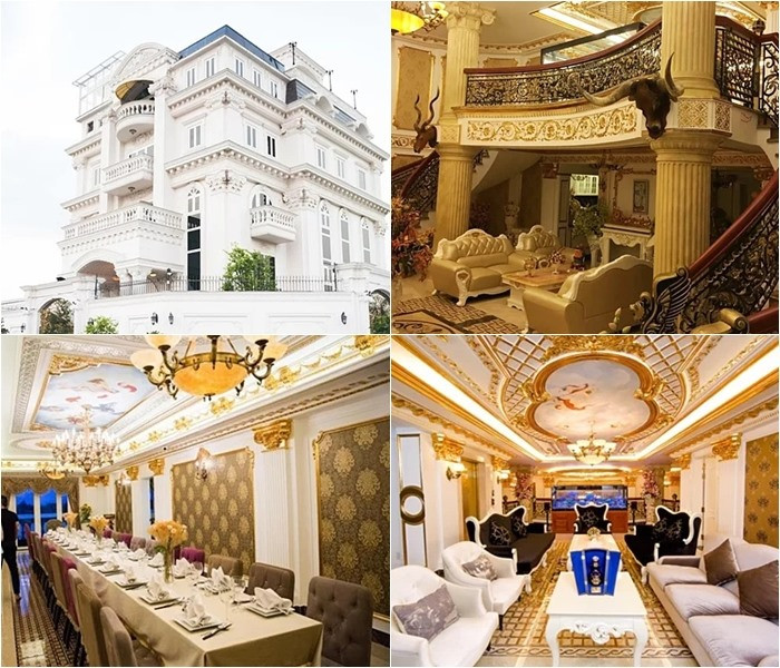 Trước đây, Lý Nhã Kỳ từng sống trong một căn biệt thự khác ở Sài Gòn với kiến trúc phong cách hoàng gia dát vàng.