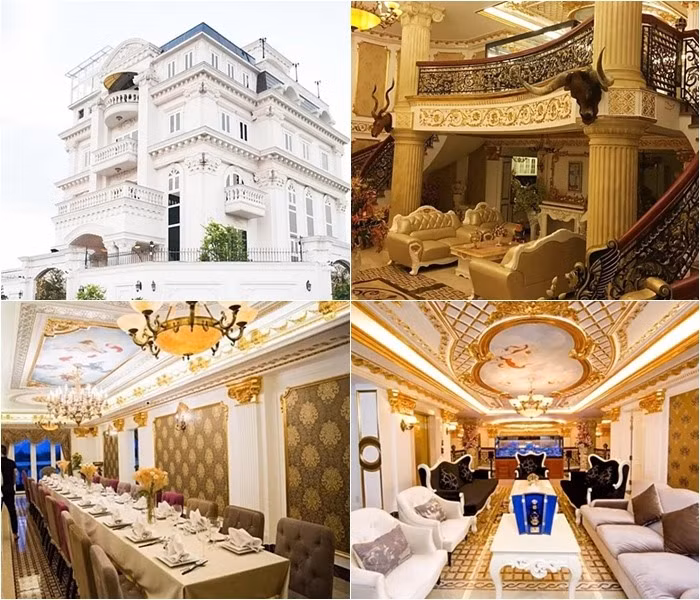 Trước đây, Lý Nhã Kỳ từng sống trong một căn biệt thự khác ở Sài Gòn với kiến trúc phong cách hoàng gia dát vàng.