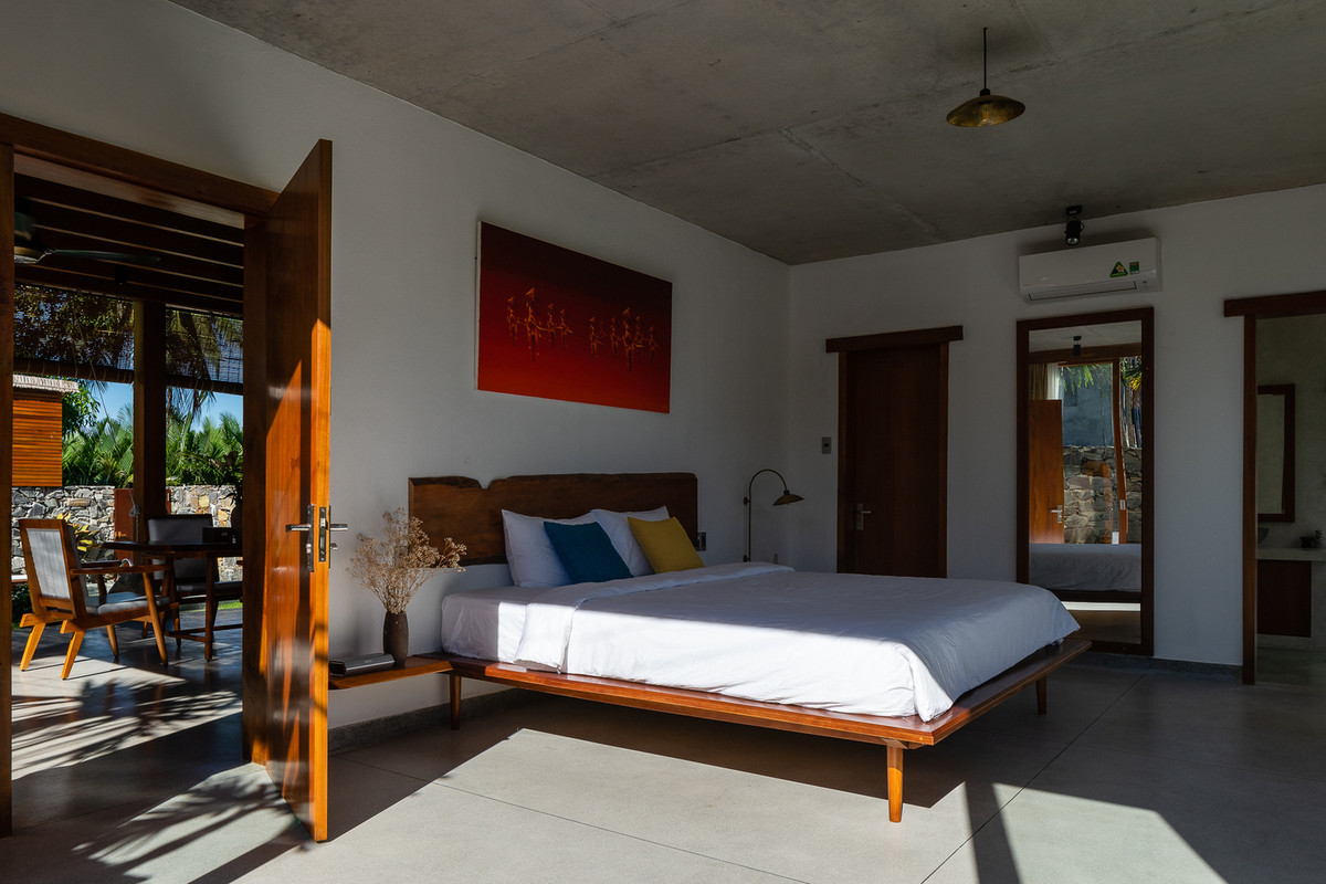 Nội thất phòng ngủ tối giản. Nguồn ảnh: Quang Trần