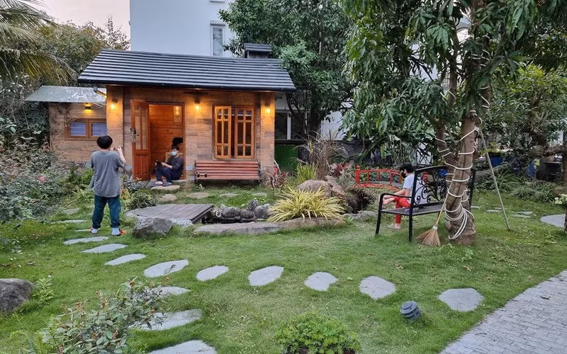 Đây là không gian nghỉ ngơi lý tưởng của gia đình NSƯT Xuân Bắc vào mỗi dịp cuối tuần, lễ tết. Ảnh: FBNV