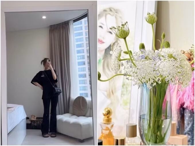 Xoài Non cho biết đây là nhà thuê. Dù vậy, không gian sống vẫn được sắp xếp gọn gàng và decor xinh xắn. Ảnh: FBNV