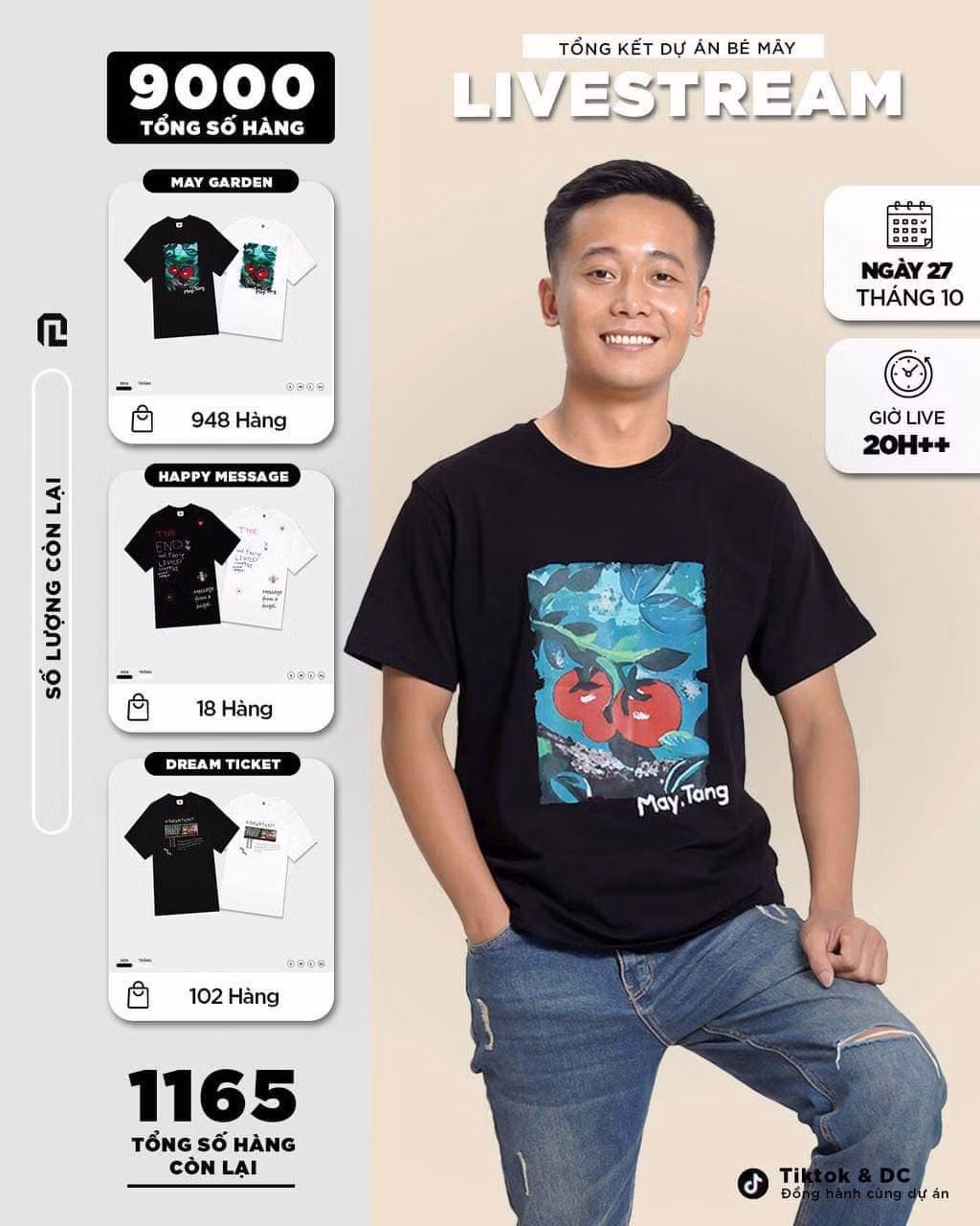 Bên cạnh đó, Quang Linh còn mở shop quần áo trên các sàn thương mại điện tử có tên “Quang Linh Store” và hiện đang sở hữu 3 nhà phân phối tại 3 nước lớn bao gồm Nhật Bản, Hàn Quốc và Đài Loan. Ảnh: Facebook