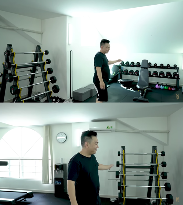 Ngoài các không gian chức năng chính, trong nhà Xemesis còn có phòng gym, phòng làm việc...