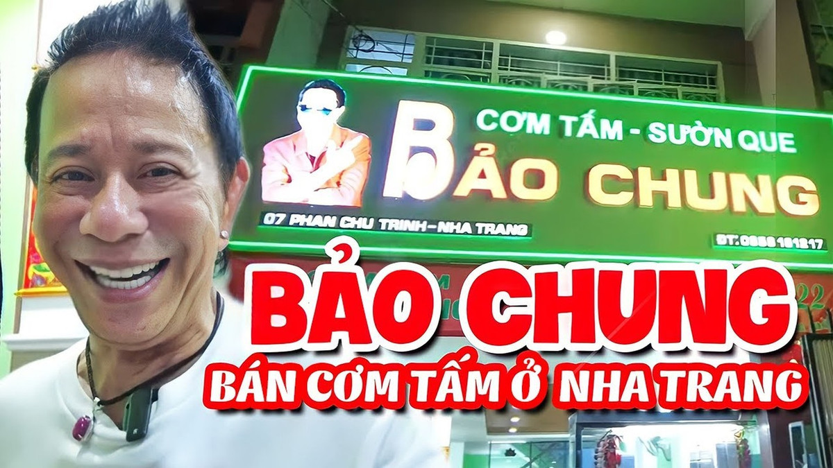 Khi đã ở độ tuổi U70, danh hài Bảo Chung còn tất bật với quán ăn ở Nha Trang. Ảnh: YouTube
