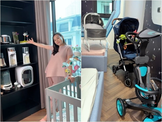 Có thể thấy, căn phòng vợ chồng Phương Oanh dành cho 2 nhóc tỳ được trang trí hợp với ý tưởng cho toàn bộ căn nhà.