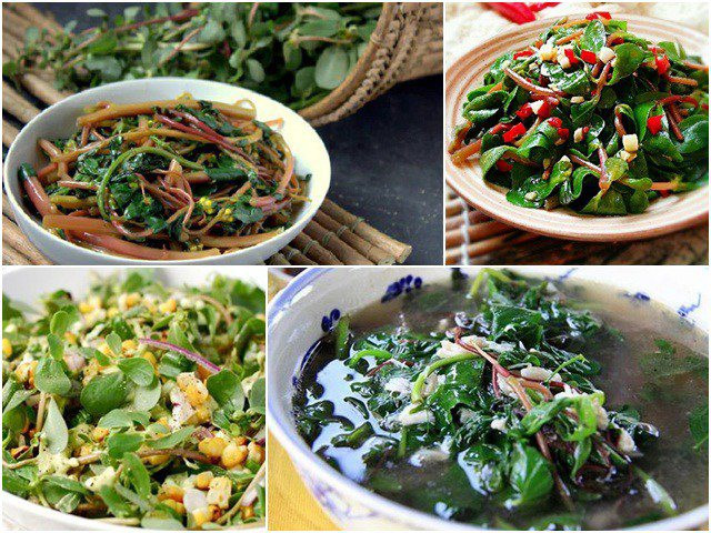 Rau sam được ưa chuộng bởi mọc tự nhiên, không phun hóa chất lại có tác dụng giải nhiệt mùa hè. Ảnh: Internet