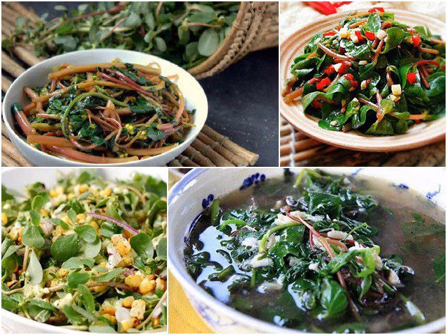 Rau sam được ưa chuộng bởi mọc tự nhiên, không phun hóa chất lại có tác dụng giải nhiệt mùa hè. Ảnh: Internet