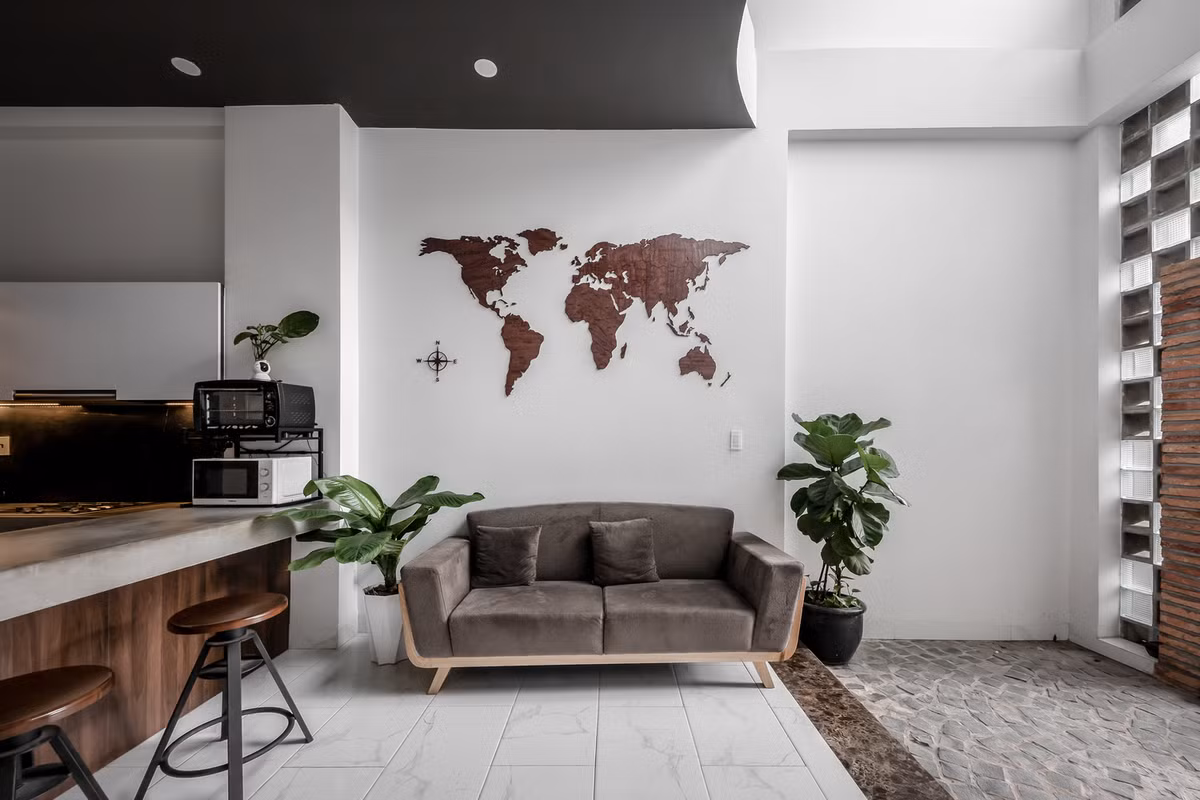 Một chút tối giản trong nội thất Minimalism kết hợp khéo léo với sắc xanh của nội thất truyền thống Nhật Bản mang đến tổng thể căn nhà vẻ đẹp giản dị mà thanh lịch. Ảnh: Minq Bui