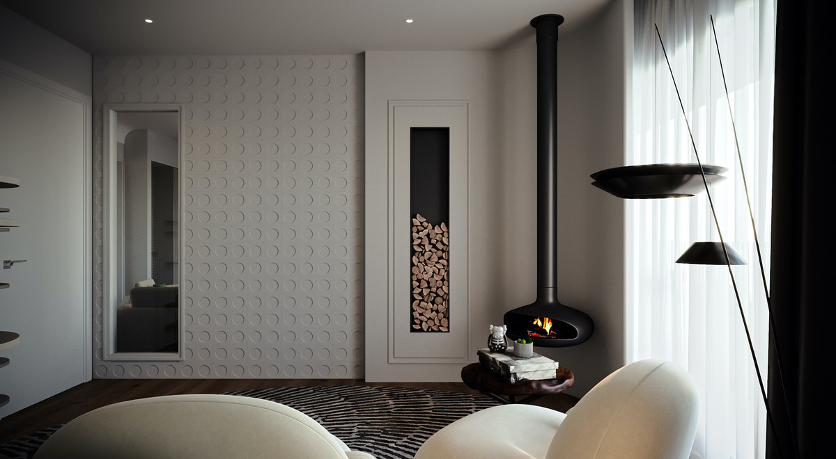 Ngoài phòng khách, phòng ngủ, phòng bếp, Đình Tú cũng bố trí cho mình một không gian riêng để thư giãn, đọc sách. Ảnh: FBNV