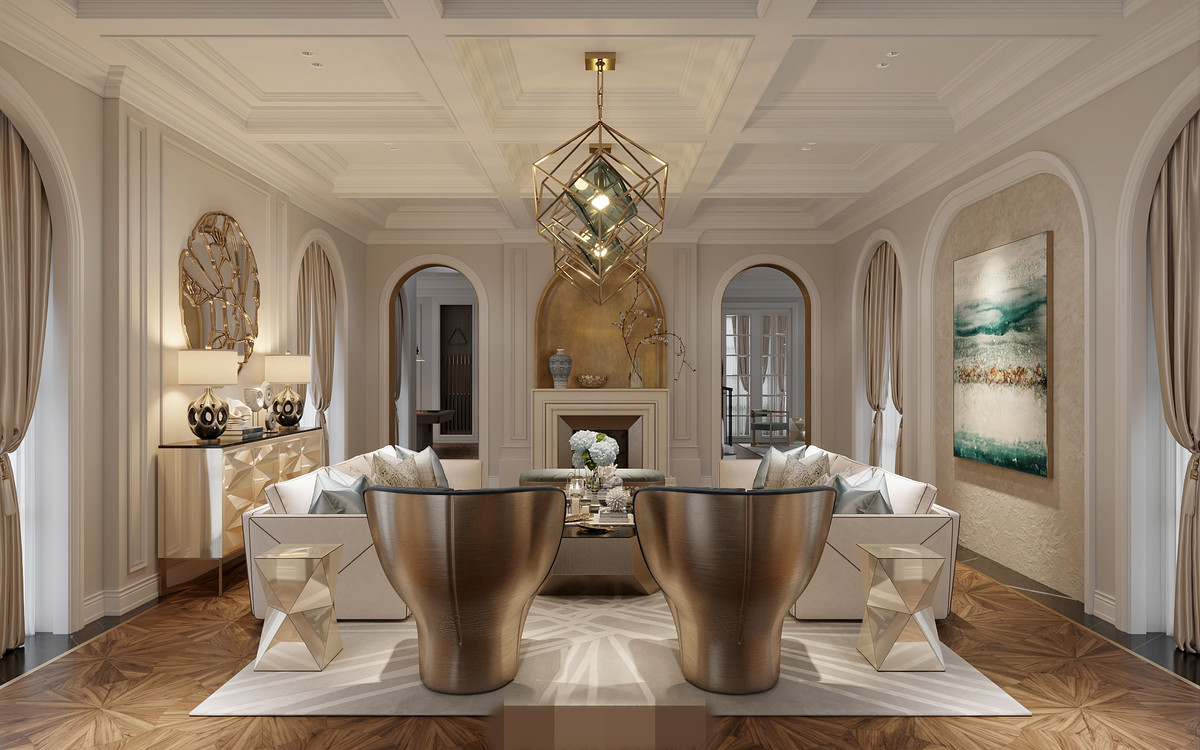 Không gian mang hơi thở Địa Trung Hải kết hợp với phong cách hiện đại.