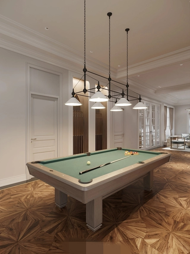 Ngoài các không gian chính như phòng khách, phòng ngủ, phòng bếp,... villa mới của Lã Thanh Huyền có thêm phòng giải trí, quầy rượu,... để các thành viên trong gian đình thư giãn.