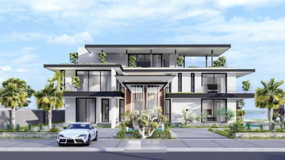 Dù không tiết lộ song nhiều người đoán để thiết kế hoàn thiện biệt thự này không dưới 10 tỷ đồng.