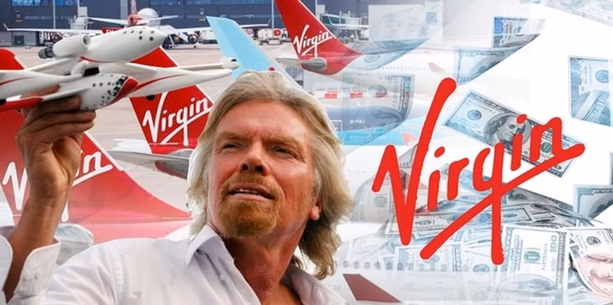 Theo ước tính của Forbes, Richard Branson hiện sở hữu khối tài sản 2,6 tỷ USD. Phần lớn khối tài sản của ông đến từ tập đoàn kinh doanh mang thương hiệu "Virgin", bao gồm Virgin Atlantic và Virgin Galactic. Ảnh: CNBC