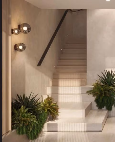 Trong nhà sử dụng gam màu trắng xám nhẹ nhàng, thanh lịch.