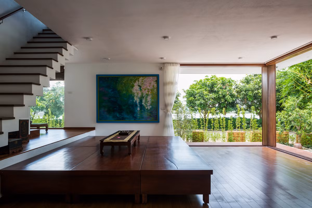 Không gian bên trong thoáng đãng. Ảnh: Hiroyuki Oki