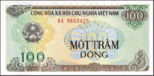 Trong khi đó, mặt trước của tờ tiền là hình Quốc Huy, hoa văn. Ảnh: Wiki