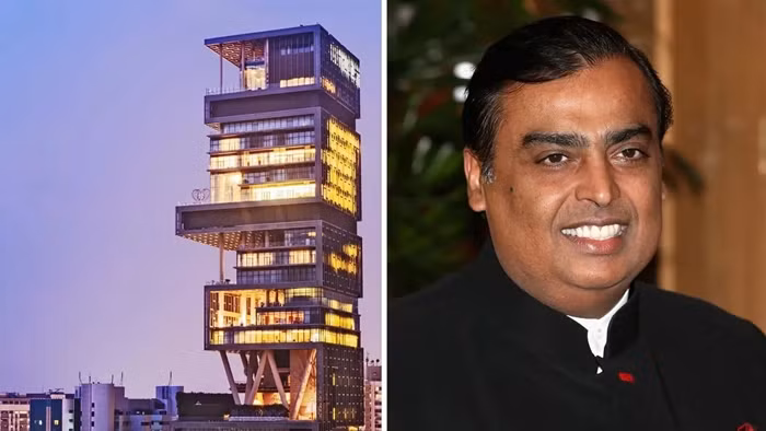 Ông Mukesh Ambani - chủ tập đoàn dầu khí, hóa dầu Reliance Industries Limited được biết đến là tỷ phú giàu nhất châu Á với khối tài sản lên tới 114,1 tỷ USD. Mukesh Ambani sở hữu nhiều tài sản "khủng", trong đó phải kể đến dinh thự 27 tầng mang tên Antilia.