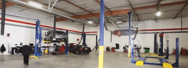 Tầng 7 là khu vực chăm sóc, bảo dưỡng xe.