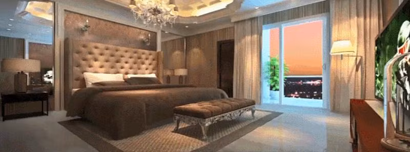 Khách VIP đến nhà sẽ được tỷ phú chào đón ở tầng 17 và 18. Nơi đây xa hoa và tráng lệ không thua kém khách sạn 5 sao.