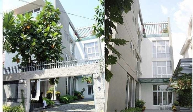 Biệt thự của Trương Ngọc Ánh mang phong cách hiện đại, gần gũi với thiên nhiên.