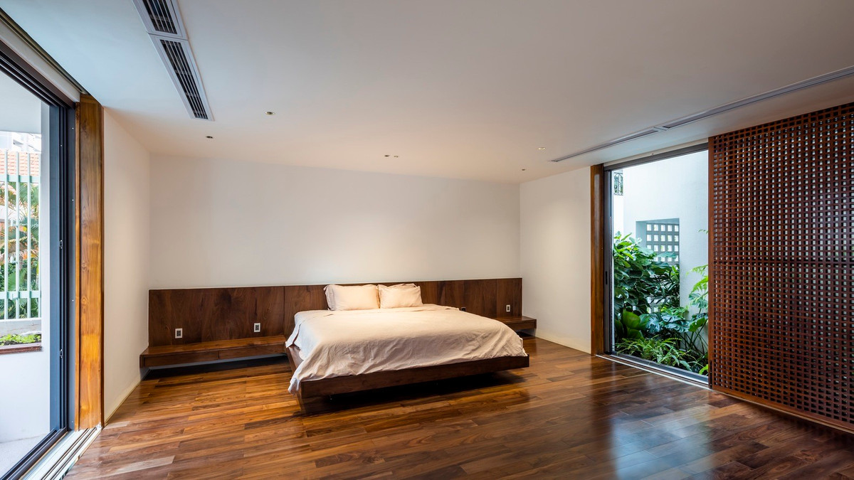 Tầng một tập trung vào các phòng ngủ.