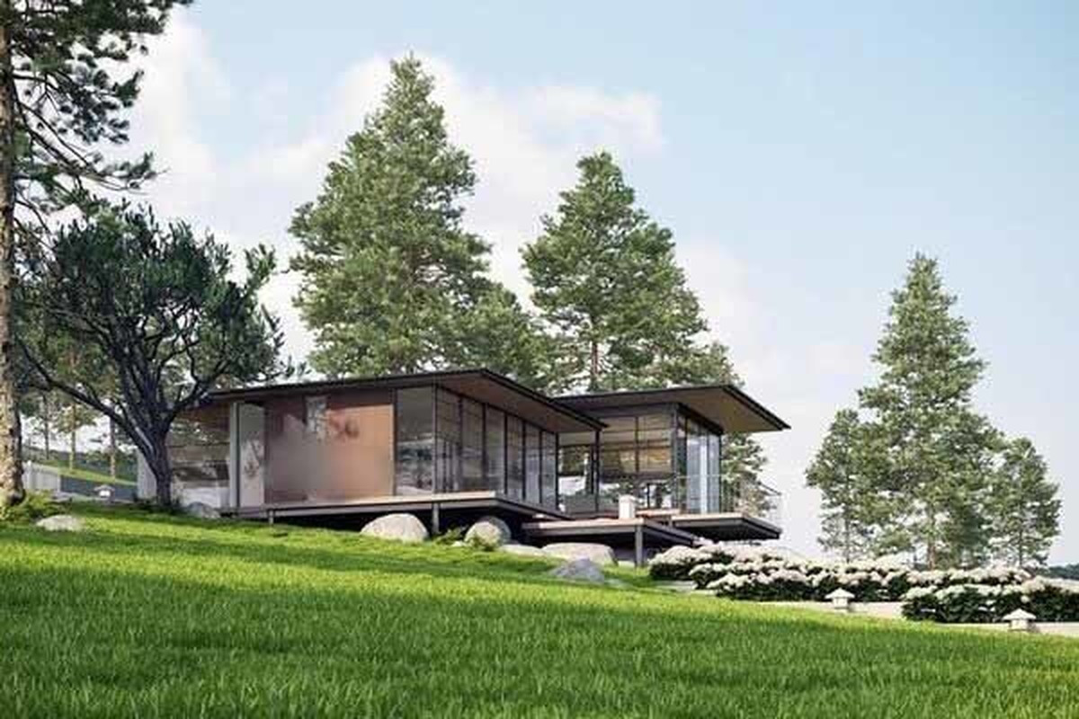 Biệt thự nằm trên đồi thông sở hữu không gian thoáng đãng. Nguồn ảnh: FBNV